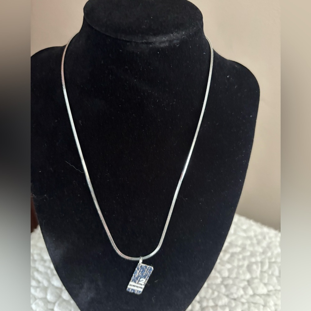 Christian Dior Oblique Trotter Pendant Necklace - Authentic - Picture 7 of 7